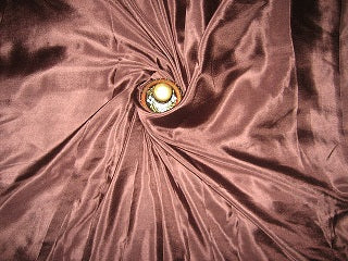 Dark Chocolate Brown Awesome Nina Silk fabric