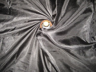 Jet black Awesome Nina Silk fabric