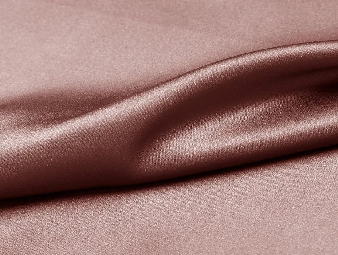 Dull Rose Gold viscose modal satin weave fabric ~ 44&quot; wide.(49)[3660]