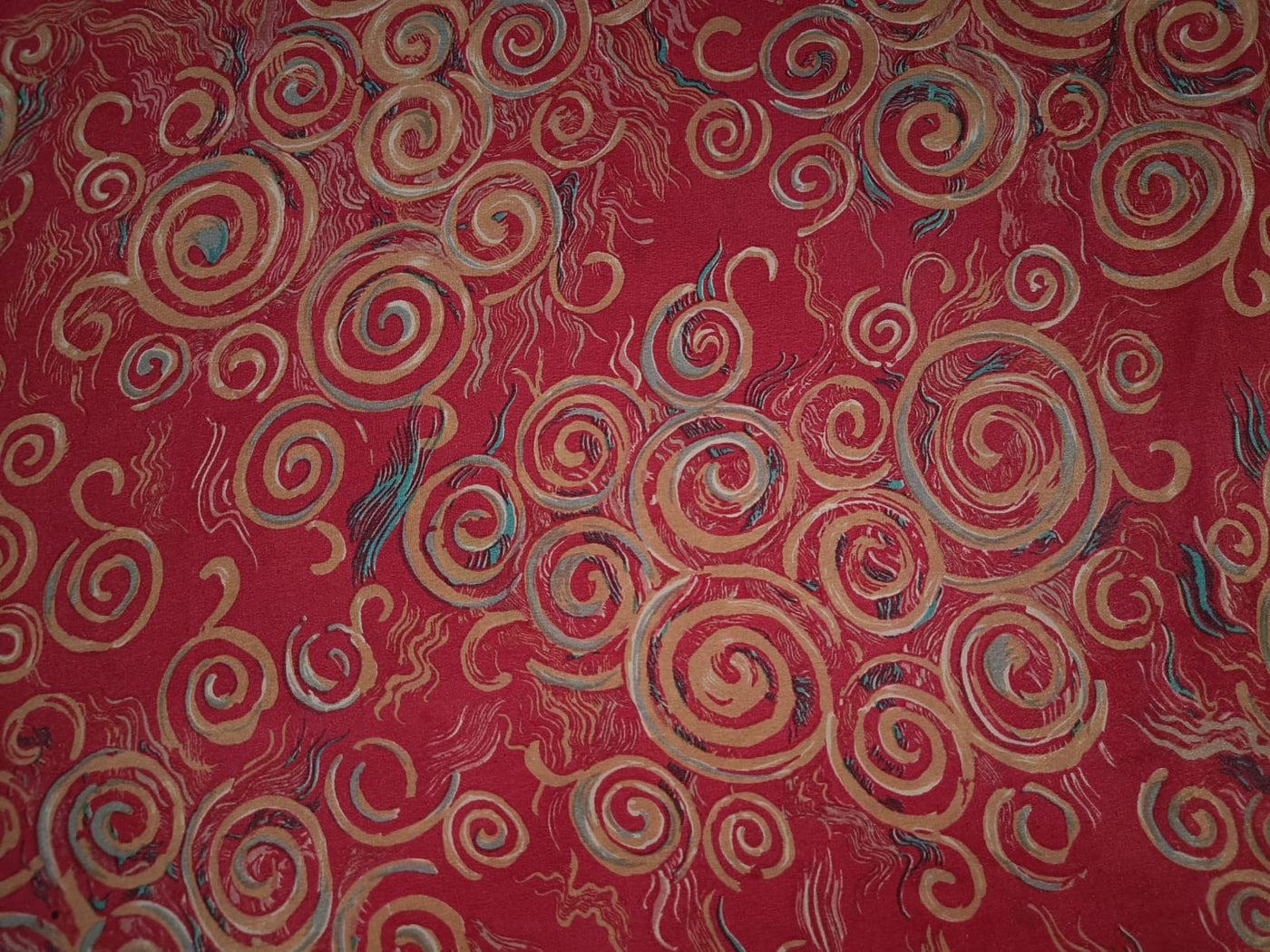 pure silk CDC crepe printed fabric 16 mm weight b2#101[nv]3