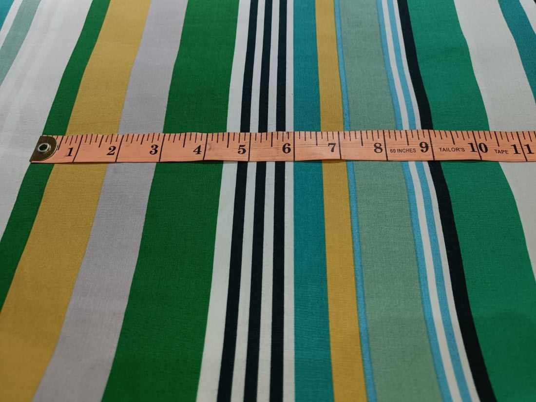 100% Cotton Poplin Lycra stripes 58" wide [12462/63/64]