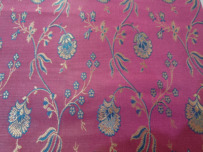 Silk Brocade~Width 44 inches wide=Fushia Pink BRO13[2]