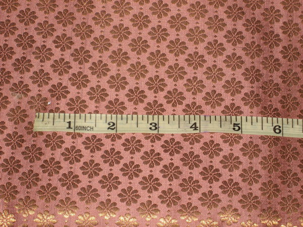 Brocade fabric-small motifs pastel pink BRO89[5]
