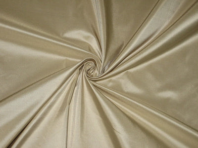 100% Pure SILK TAFFETA FABRIC Cafe Creme color 54" wide TAF165