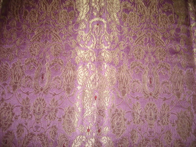 Heavy Silk Brocade Fabric Pink Lavender ,Red &amp; Gold BRO96[5]