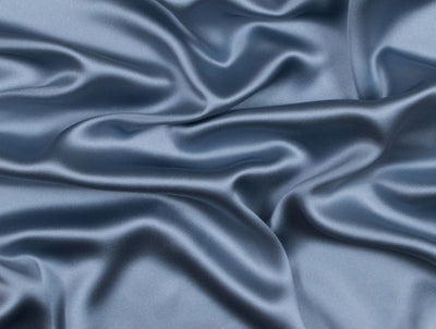 Anchor Grey viscose modal satin weave fabric ~ 44&quot; wide.(55)[11130]