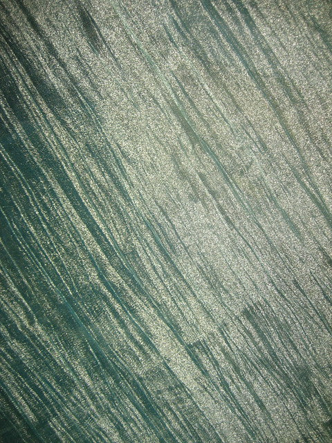 crushed sheer gold x blue silk metallic tissue fabric 36&quot; wide