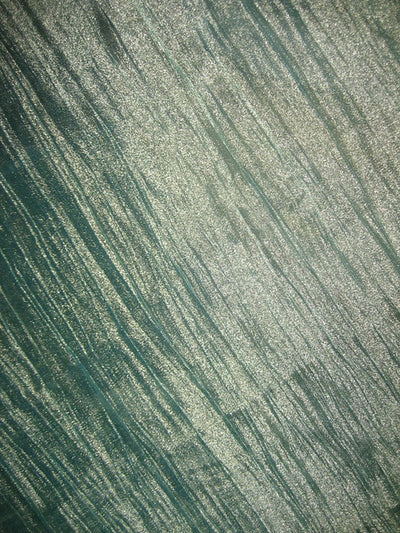 crushed sheer gold x blue silk metallic tissue fabric 36&quot; wide