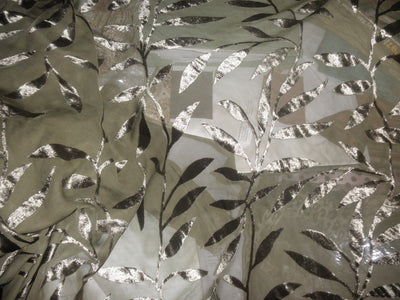 Forest Green Devore Polyester Viscose Burnout Velvet fabric ~ 44&quot; wide [457]