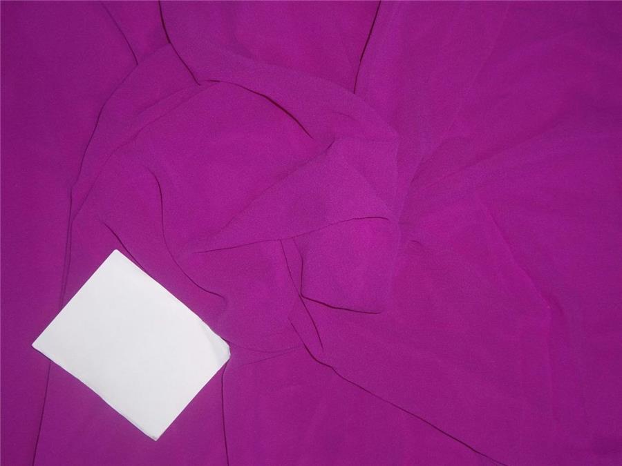 Silk Georgette fabric magenta 80gm 54" wide [8196]
