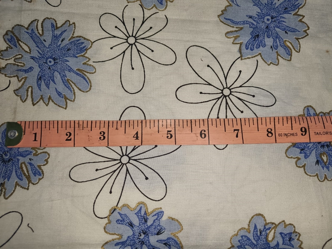 100% linen Floral digital print fabric 44" wide available in four colors [12597/98/99]