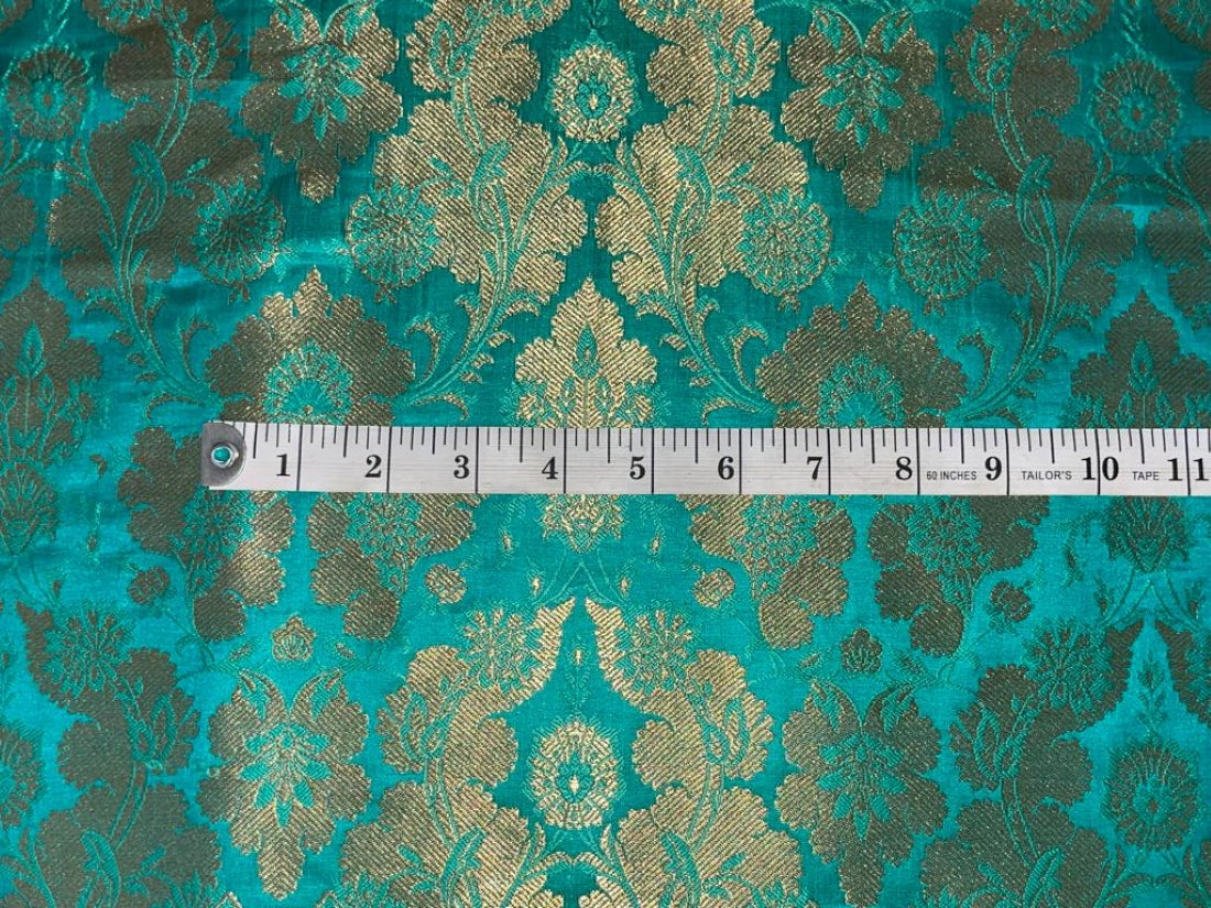 Gold Metallic Jacquard Brocade Fabric 44" wide available in five colors BRO816