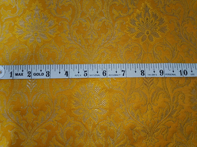 Brocade pink x metalic gold fabric 44" wide ~ BRO828