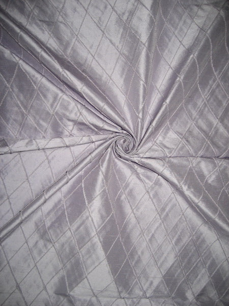 Lavender silk dupioni fabric pintuck design