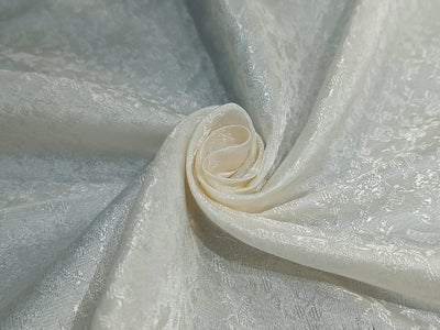 Silk Brocade Jacquard Fabric Ivory Color 44"~wide BRO1[2]