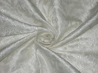 Silk Brocade Vestment Fabric Ivory color 44" wide BRO349[6]