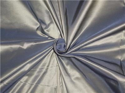 100%Pure Silk Taffeta Fabric Steel Grey x Light Yellow 60&quot; 4.75 Cut Length