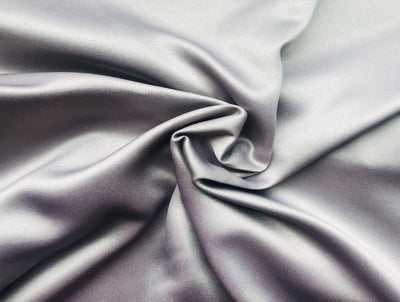 Silver Grey viscose modal satin weave fabric 44" wide [10143]