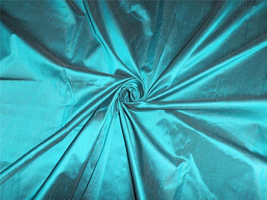 100% PURE SILK DUPION FABRIC RICH GREEN X BLACK COLOR 54" wide PKT196[2]