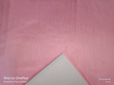 100% PURE SILK DUPIONI FABRIC bubble gum pink 54" wide WITH SLUBS MM81[9]