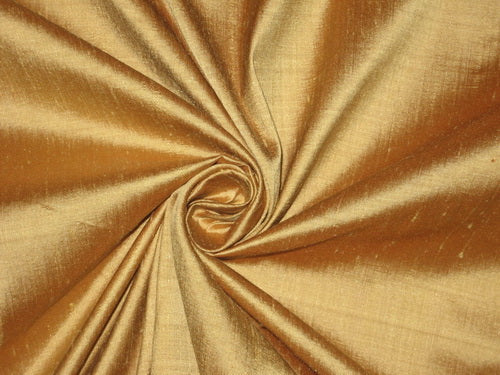 Pure SILK Dupioni FABRIC Dull Gold color 108&quot; width DUP108&quot;#3