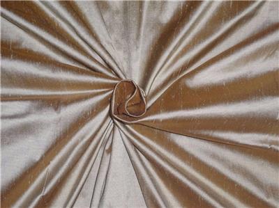 100% Silk Dupioni fabric 60&quot; wide- light gold x bronze DUP235[1]