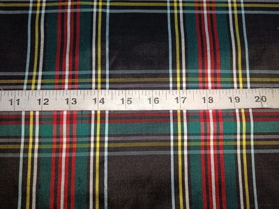 Silk Dupioni Scottish Tartan Check Fabric 54" WIDE DUP#C12