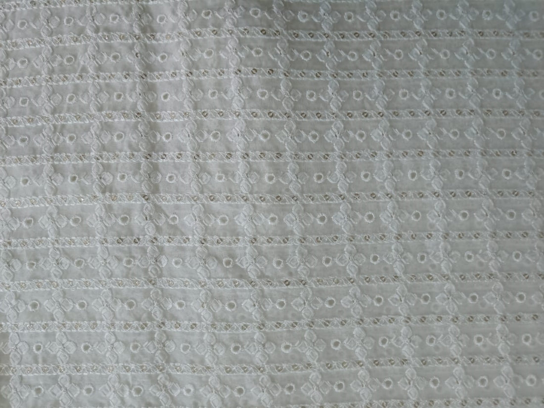 organza embroidery fabric 44" WIDE [5 EMBROIDERIES]