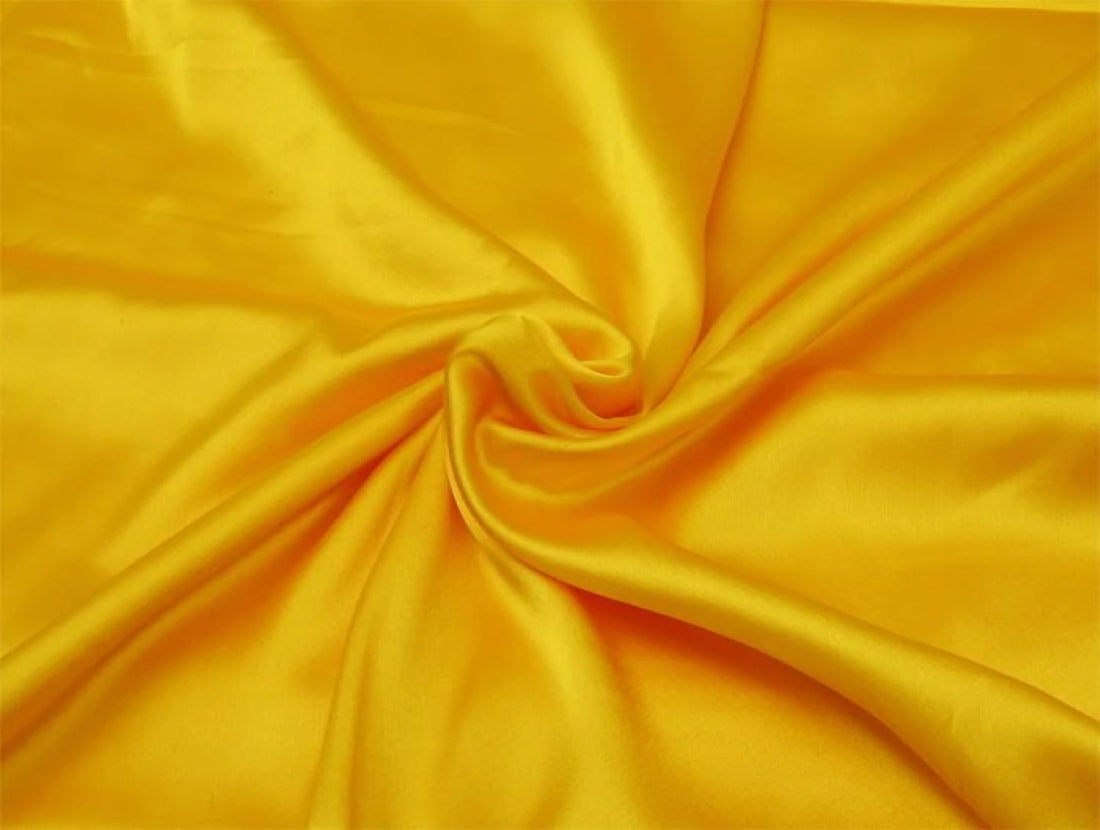 Mango Yellow viscose modal satin weave fabric ~ 44&quot; wide.(71)[7674]