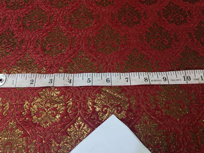 Brocade Fabric Red and Metallic Brown 44" WIDE BRO82[4]