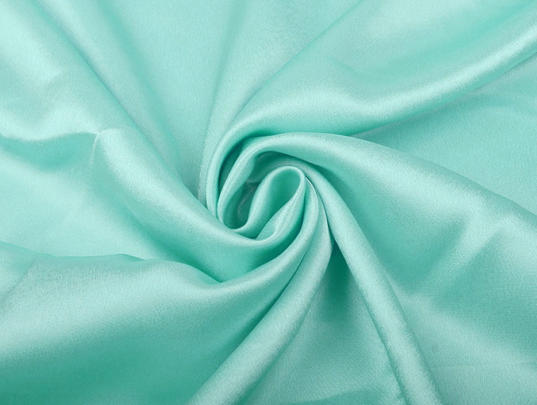 Seafoam viscose modal satin weave fabric ~ 44&quot; wide.(73)[11289]