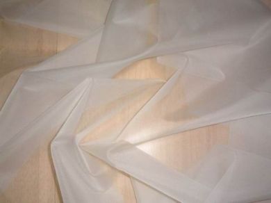 White colour silk organza fabric 2x3 54" wide [163]