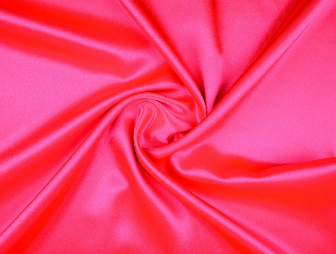 Flamingo Pink viscose modal satin weave fabric ~ 44&quot; wide.(74)[11300]