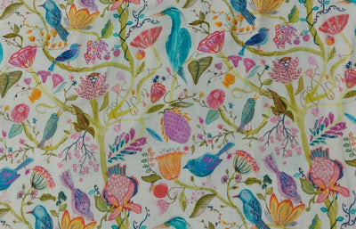 100% Glazed cotton Floral digital prints 44" wide available in five varieties