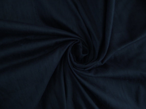 100% pure silk dupioni fabric dark navy 54" wide MM7[7A]