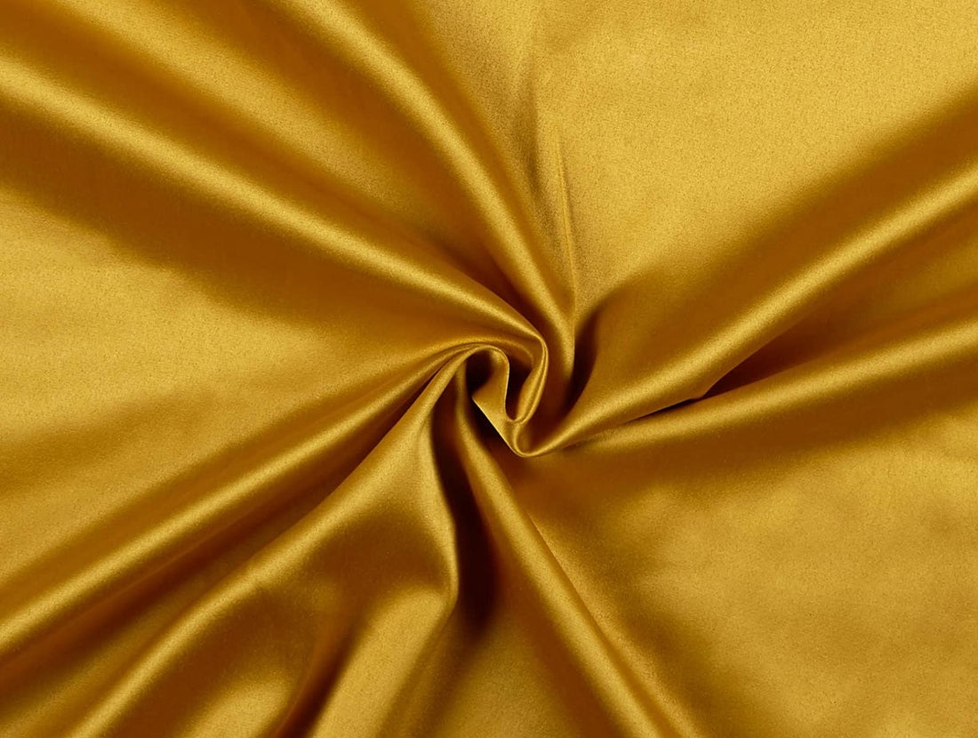 Mustard Golden viscose modal satin weave fabric ~ 44&quot; wide.(7)[3737]