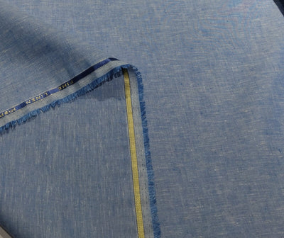100% linen 60s lea Linen fabric Blue colour ROLL 58" wide [12475]