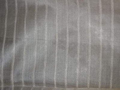TUSSAR SILK FABRIC WITH SILK STRIPES 44" WIDE [5923]