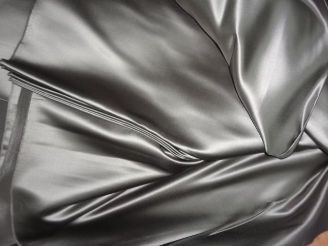 DUTCHESS SATIN STEEL GREY COLOR 40 momme 54" wide [6003]