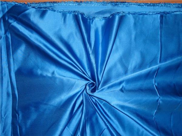 66 MOMME SILK DUTCHESS SATIN FABRIC BLUE COLOR 60" wide
