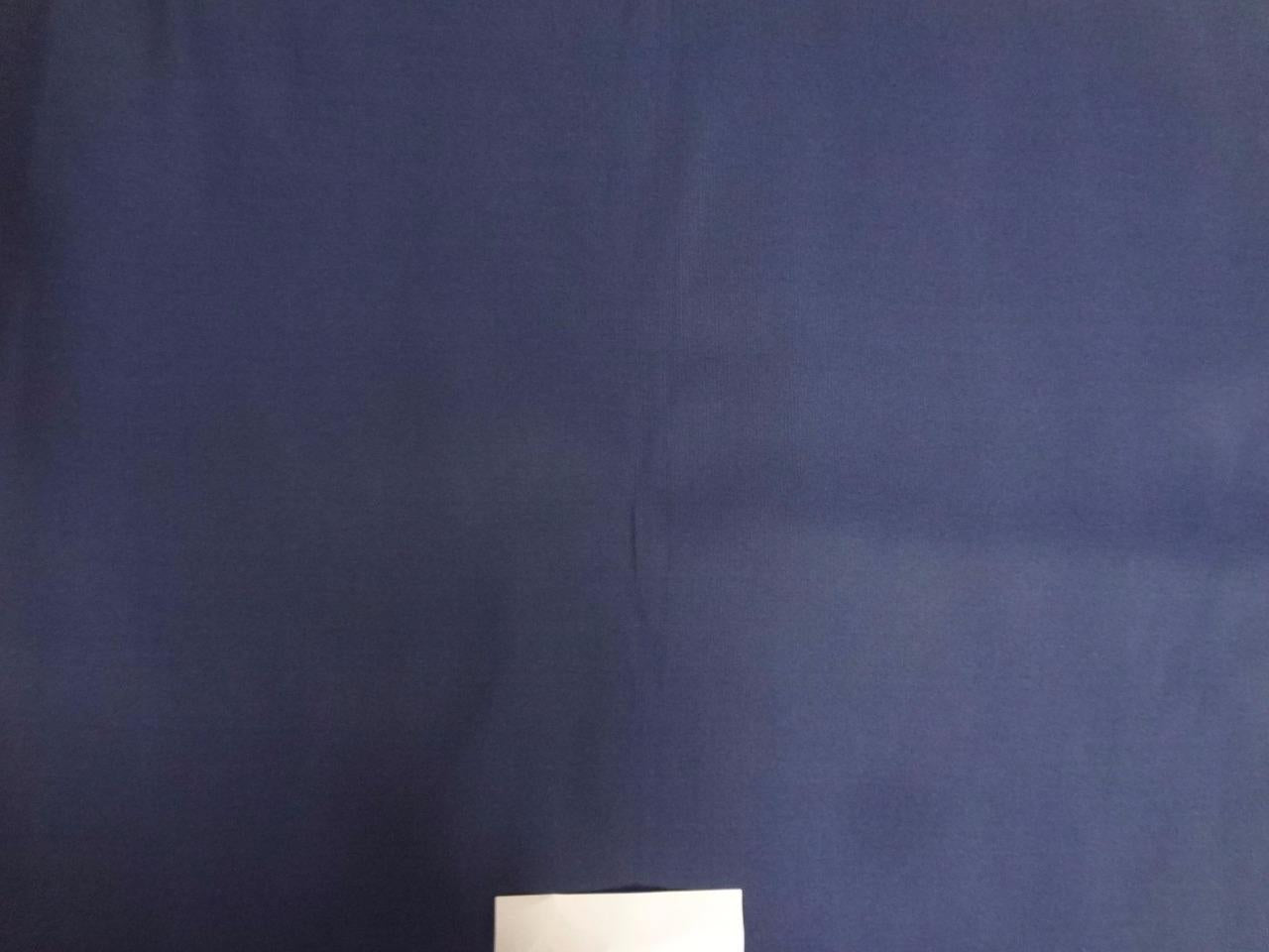 100% SILK TAFFETA NAVY BLUE FABRIC 32 MM 54&quot; wide