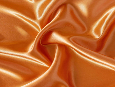 Bright Orange viscose modal satin weave fabric ~ 44&quot; wide.(84)[11261]