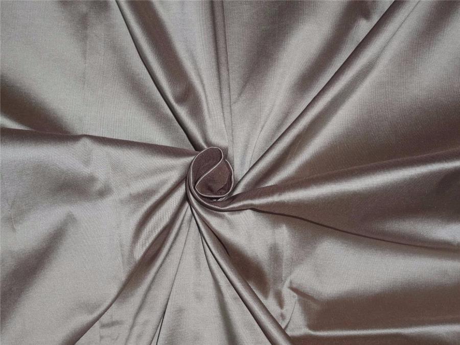 100% Pure Silk Taffeta Fabric Light Taupe 54" wide TAF277[6]