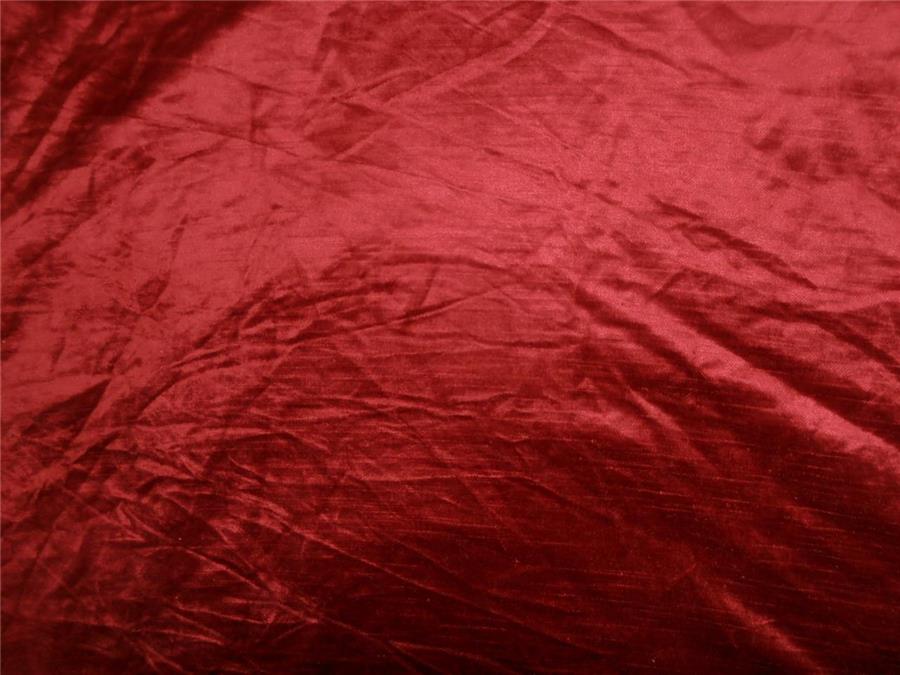 100% Cotton Velvet Blood Red Fabric 54" wide [6323]