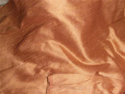 100% PURE SILK DUPION FABRIC NUDE WITH GOLD SHOT colour 44" wideWITH SLUBS MM28[1]