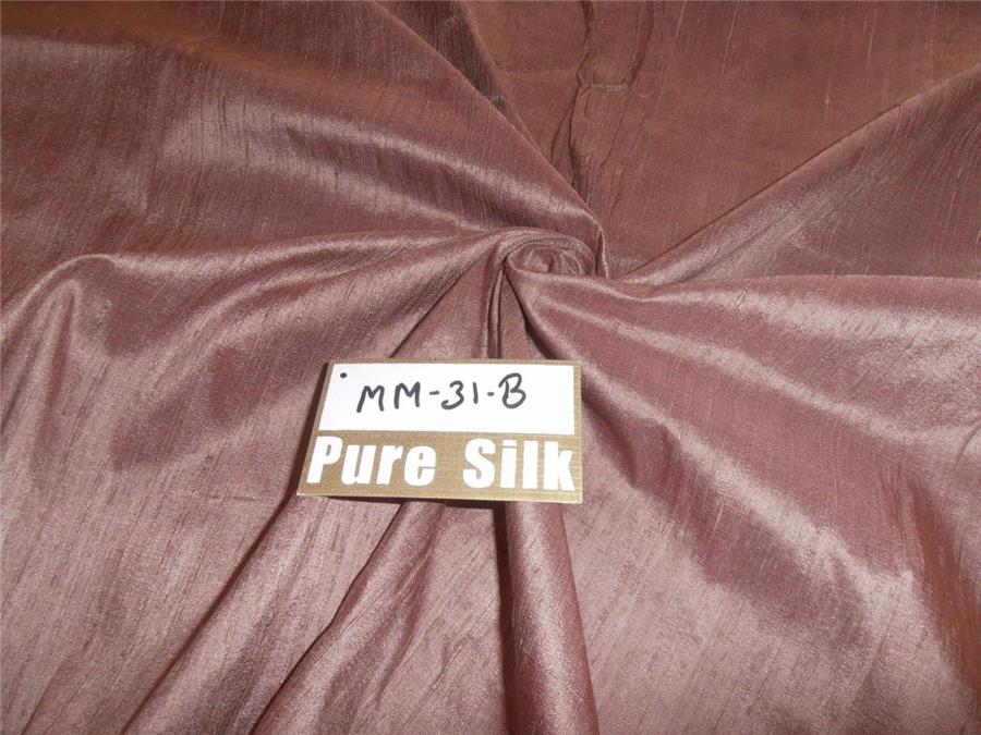 100% PURE SILK DUPIONI FABRIC ONION PINK colour 54" wide WITH SLUBS MM31B[6]
