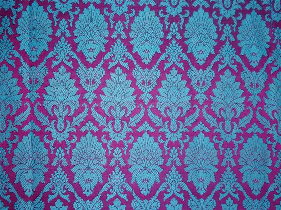 BROCADE~WIDTH 44 ~ PURPLE X BLUE COLOUR