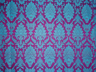 BROCADE~WIDTH 44 ~ PURPLE X BLUE COLOUR