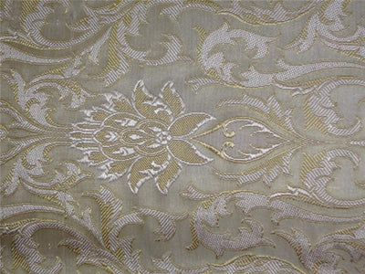 BROCADE~WIDTH 44 ~ LIGHT PINK X GOLD COLOUR