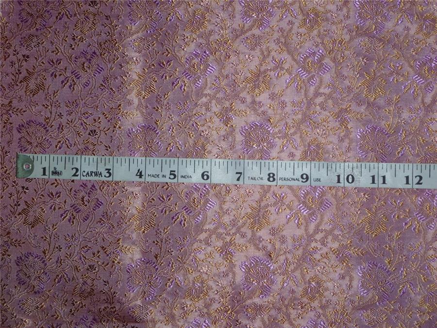 BROCADE~WIDTH 44 ~ PURPLE X GOLD COLOUR